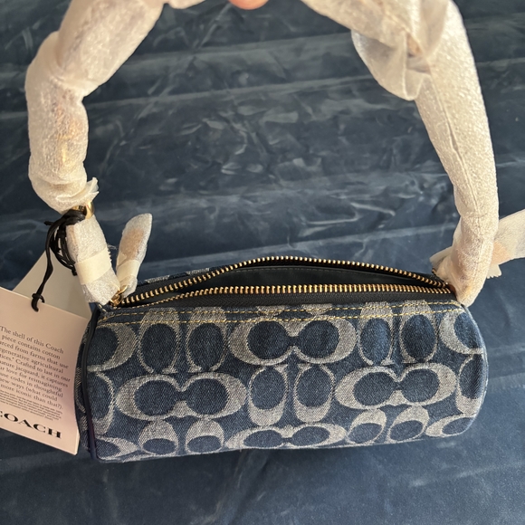Coach Nolita Mini Barrel Bag In Signature Denim CZ459 - Picture 5 of 6